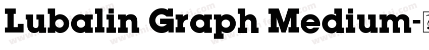 Lubalin Graph Medium字体转换